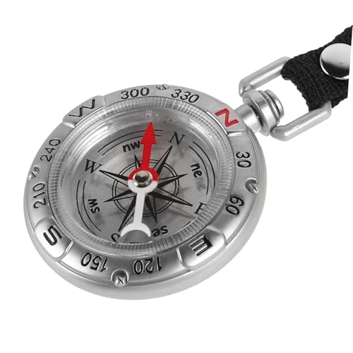 Brújula vintage de aleación de zinc con llavero metálico miniatura 7
