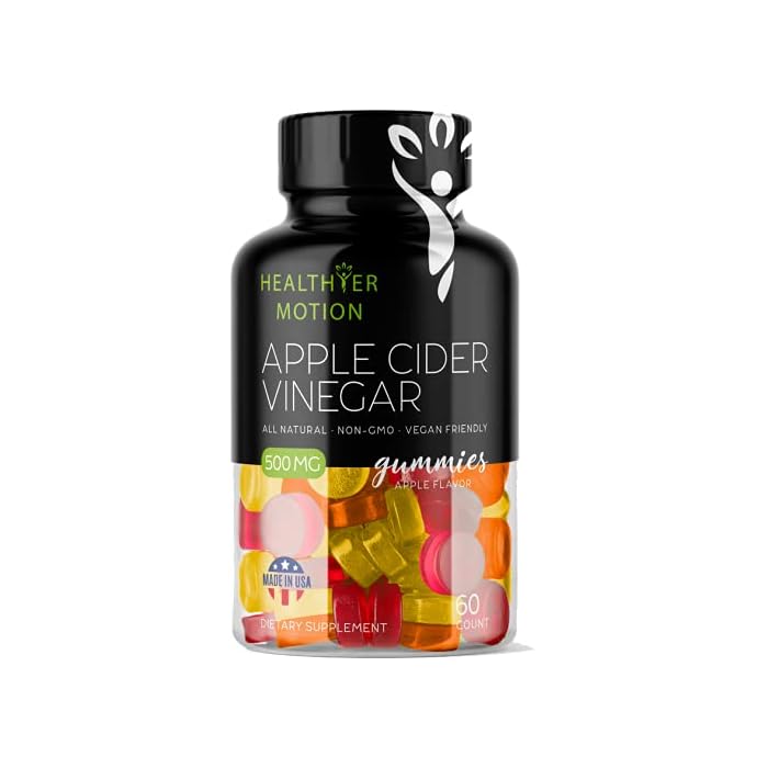 Buy Healthier Motion Apple Cider Vinegar Gummies HighStrength 500MG