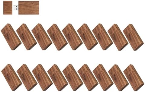 10-Pack Maple Wood USB Flash Drives 2GB With Wooden Box - USB 2.0/3.0 Compatible