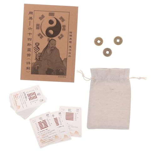 TOYANDONA I Ching para Principiantes con Monedas de Latón Chinas Antiguas Guía de Feng Shui y Manual de Interpretación Hexagramas para Adivinación y Aprendizaje Cultural