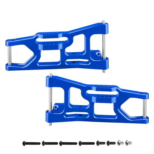 FriHobby Aluminum Rear Lower Suspension Arms Set for Losi 1/10 Tenacity 4WD Desert Buggy SCT Upgrades Parts Replace LOS234017 (Blue)
