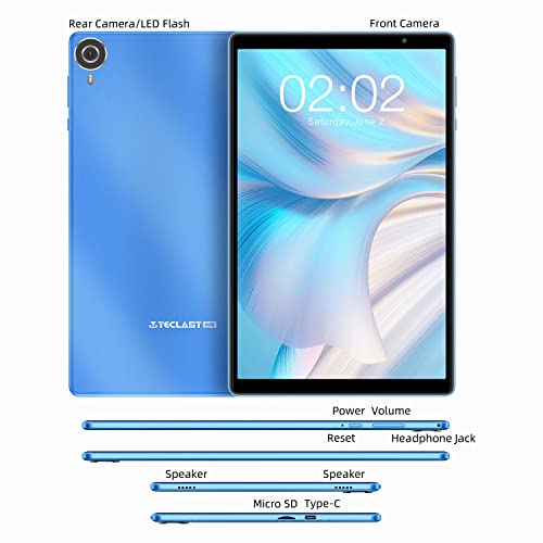 Teclast Tablet 10 Inch Android 12 Tablets, P25T 64Gb Rom 1Tb Expand Tablets, Android 12 3Gb Ram Wi-Fi 6 Tablet Pc, Tableta With 1.8Ghz 4-Core Cpu, 2.4G+5G Wifi, 10.1'' Ips Screen,Dual Cameras, Stereo #TOP6