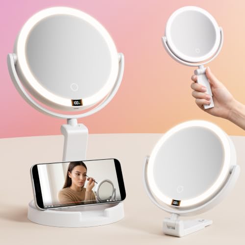 eeuuty Makeup Mirror with Lights - 1X/30X Magnifying Double Sided Mirror