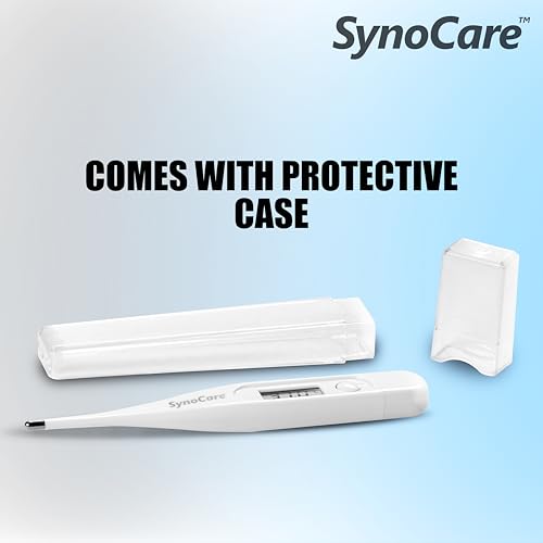 Image of Digital Thermometer With Quick Measurement of Oral, Underarm Temperature in Celsius & Fahrenheit, Water Resistant for Easy Cleaning