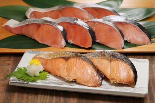 【 鮭 ギフト】北海道宗谷・礼文島沖産 塩引き新巻鮭ギフトセット 神の魚切身 4P|北海道産 秋鮭使用|高級鮭 お歳暮 お中元 内祝い プレゼント