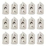 FOCMKEAS 15PCS Roll in Spring M8 T Nuts,3030/4040 Series Universal with Spring Sheet Suitable for Aluminum Extrusion Profile with 8mm Groove Depth, Carbon Steel Nickel-Plated
