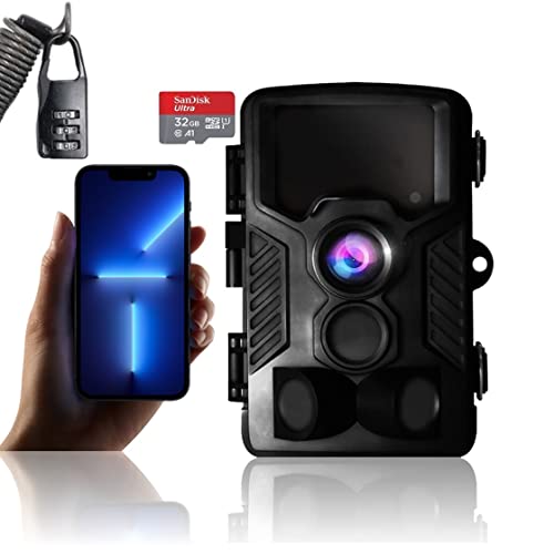 4K 防犯カメラ WiFi トレイルカメラ 業界最高4K 屋外 防水 防塵 IP66対応 2160p 1080p対応 不可視光赤外線LED 監視カメラ 動体 検知 人感センサー 夜間対応 電池式 自動上書き録画