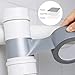Zyghjort 7 Rolls Heavy Duty Duct Tape, 2 Inch x 65 Feet Silver Strong Waterproof Adhesive Tape for Indoor Outdoor Industrial Repairing, Sealing and Patching, Tear by Hand, No Residue & All-Weather