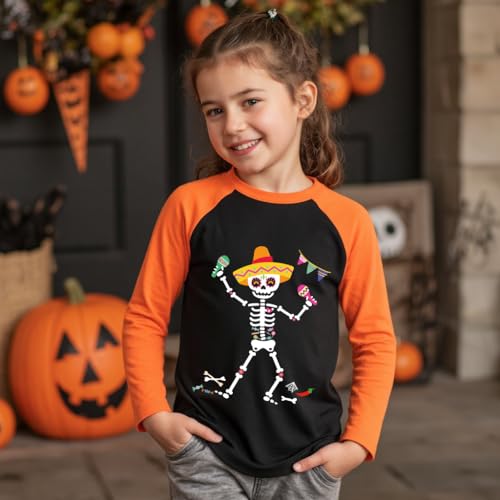 Mummy Halloween Shirt Boys Glow-in-the-Dark Sweatshirt Kids Pumpkin Fall Holiday Tee Toddler Puppy Dog Graphic Raglan Top4