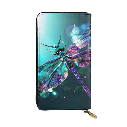Portefeuille femme en cuir avec fermeture éclair pour téléphone portable