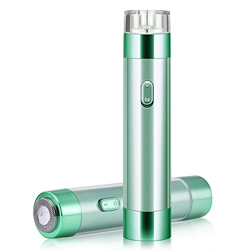 Depilación facial para mujeres, Lady Shaver para rostro, depilador impecable, removedor de vello sin dolor, impermeable para damas eléctrico, portátil, amigable con la piel, alimentado por batería