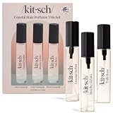 Kitsch Hair Perfume for Women- Trio Set | Deodorizing & Patented Odor-Eliminating Technology Hair Spray & Body Mist- Freshen Hair, Body & Pillows - Tula Rose, Beachy Gelato & Coastal Sorbet- 3 x 10mL