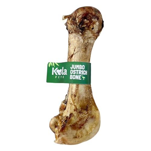 Jumbo Ostrich Bone for Dogs 100% Natural Long-Lasting Chew One Ingredient