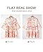 SELINK Womens Long Sleeve Dresses Casual V Neck Tribal Print Button Flowy Boho Mini Beach Dress Orange-M