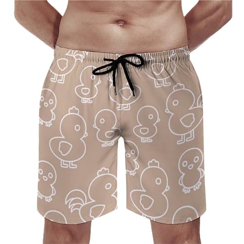 Shorts de bain homme cartoon duck idéal pour vos vacances d'été