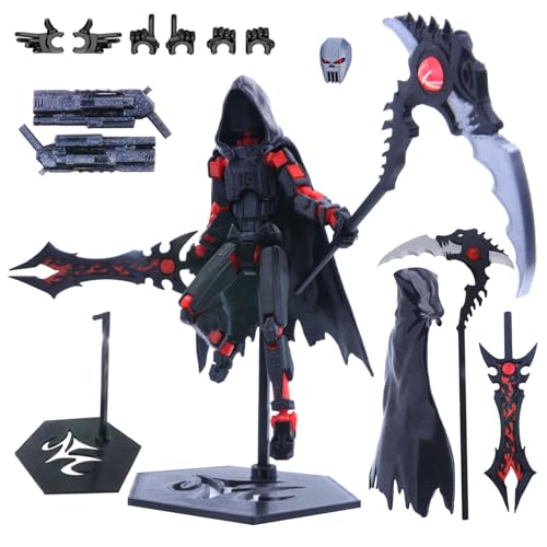 EDLMKM T 13 Action Figure Set (Assembly Completed) Robot 13 Figures Desktop Decoration for Office Home Multi-Jointed Movable Robot Toys 3D Printed Multi-Jointed Photography Prop Gift for Collectors