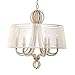 Crystorama-Six Light Distressed Twilight Up Chandelier-6767-DT
