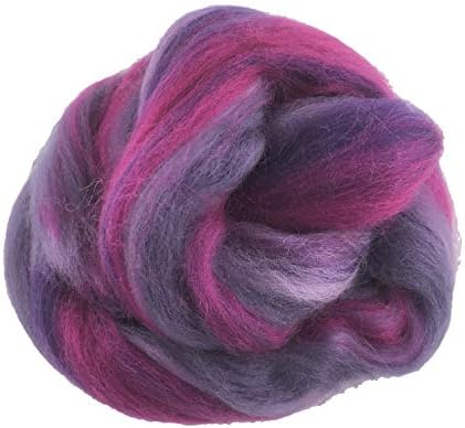 Merino Felting Wool - Cerise Vein