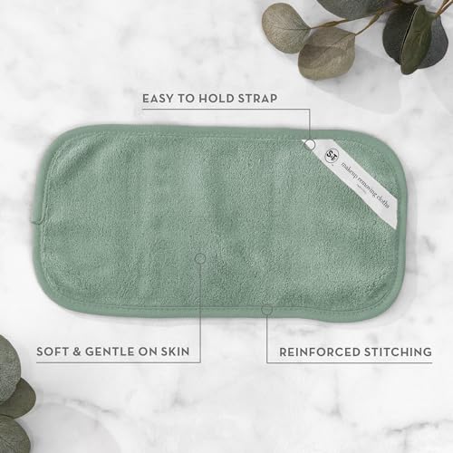 S&T INC. Makeup Remover Wipes for Skin Care, Reusable Makeup Wipes, Travel Essentials, Assorted Colors, 6 Inch by 12 Inch, 5 Pack