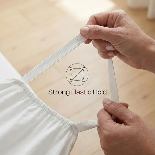 Image of Pack of 6 Cot Sheet for Daycare Preschool Cot Bed -Polyblend Fabric with Corner Elastic Cots Sheets Fits On 22 inch X 40 inch Inches Size Toddler and Preschool Daycare Cot Blush 22 X 40 Size