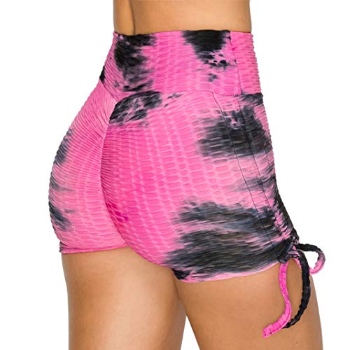 Image of ALWAYS Women's Honeycomb Compression Shorts - High Waist Slimming Butt Lift Textured Workout Shorts