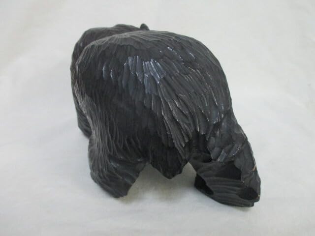 5162)堀井民芸 ガラス目 木彫りの熊 熊の親子? 12cm・8cm 5162)堀井民芸 ガラス目 木彫りの熊 熊の親子? 12cm・8cm