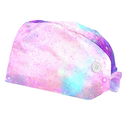 Chapeaux de travail galaxie violette unisexe en lot de 2 pièces