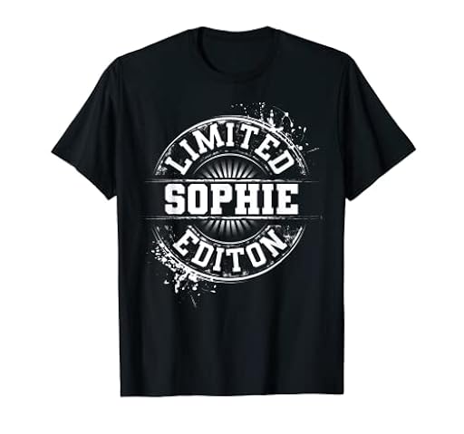 SOPHIE Edición Limitada Divertida Idea de Regalo Personalizada Camiseta | Ya disponible en tu tienda friki favorita! En mundofriki.es!
