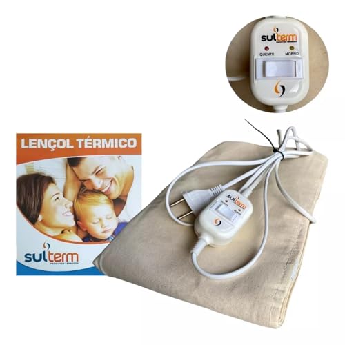 Lençol térmico elétrico solteiro 220v 02 temperaturas Sulterm certificado INMETRO unico garantia 3 anos