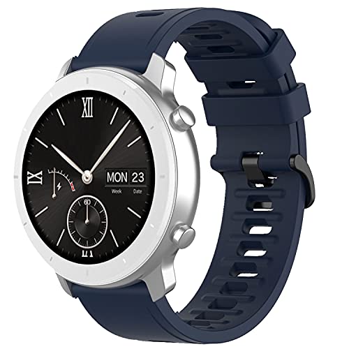 Braleto Correa Compatible con Amazfit GTR 42mm / Amazfit GTS/Amazfit Bip Lite/Bip, Correa de Repuesto de 20mm para Amazfit GTR 42mm (Azul)