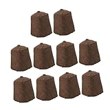 NOLITOY 10 piezas Bloques de Turba para sin Suelo Unidades Aireación Óptima y Biodegradable para Plántulas y Hortalizas Jardín y Balcón