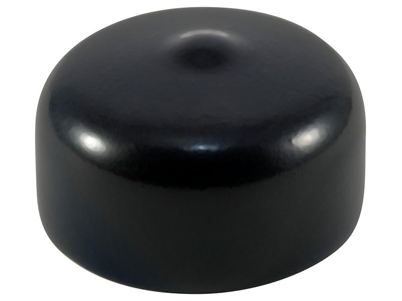 Caplugs HVC-625-16 HVC Series – Flexible Round Caps 2000 Pack, Black Vinyl 0.625