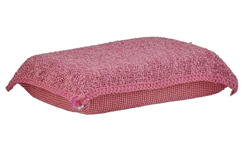 Image of Miracle Microfiber Scrubbing Sponge, Red Extra Scrubbing Power Kitchen Sponge, Sink, Pot, Pan and Dish Washing, Super Absorbent and Rapid Drying. by Superio
