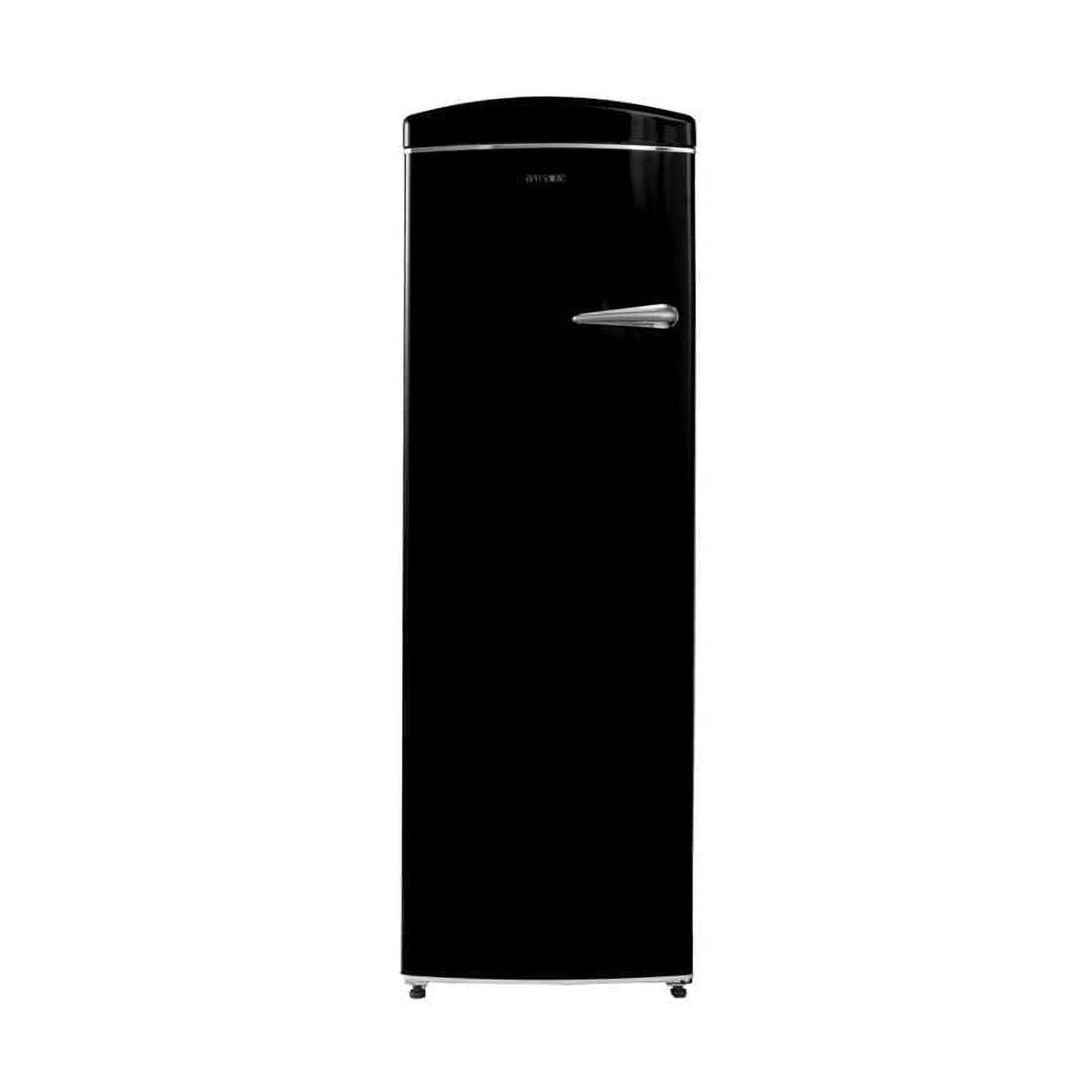 Conserv 8.3cf Classic Retro Upright Freezer Frost Free 24" 110V w/ 6 Drawers(Black)