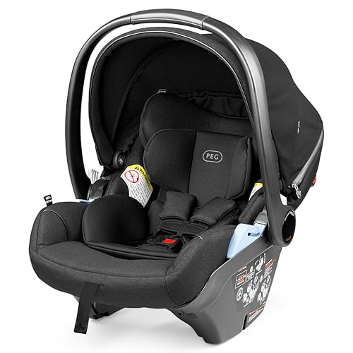 Image of PEG Primo Viaggio Lounge - Rear Facing Infant Car Seat - True Black | Reclining Rear Facing Infant Car Seat, Includes Base with Load Leg & Anti-Rebound Bar, for Babies 4 to 30 lbs, Made in Italy
