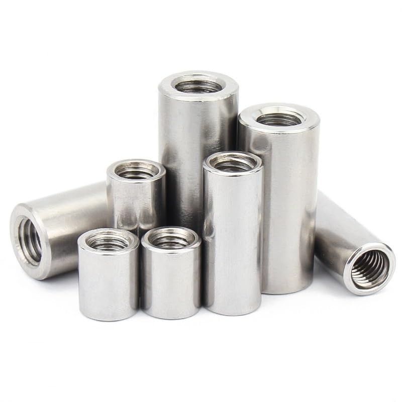 Stainless Steel Extended Round Coupling nut(M3 x 6 x 5 (10pcs))
