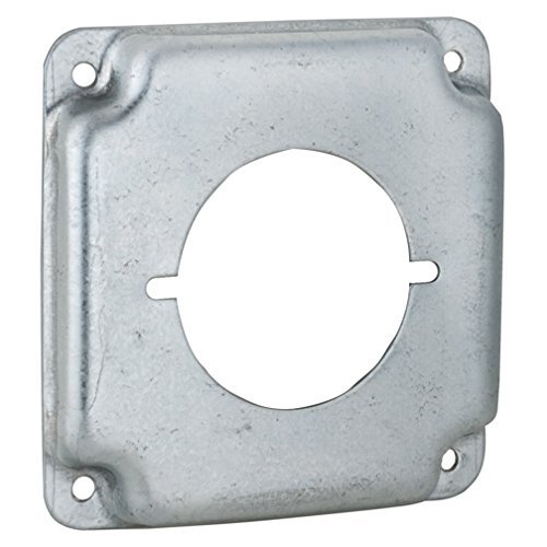 3 Set Hubbell-Raco 810C 30-50A Receptacle 2.141-Inch Diameter 4-Inch Square Exposed Work Cover, This Is Manufactured In China
