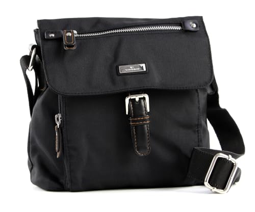 TOM TAILOR Rina Damen Überschlagtasche Umhängetasche Klein Schwarz TOM TAILOR Rina Damen Überschlagtasche Umhängetasche Klein Schwarz