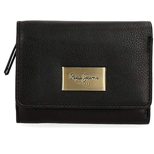 Preisvergleich Produktbild Pepe Jeans Lica Geldbörse, 16 Cm, Schwarz (Schwarz) - 7672561