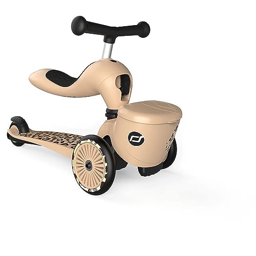 Scoot & Ride Highwaykick 1 Lifestyle 2in1 Kickboard/Scooter und Rutscher, Farbe: Leopard, für...