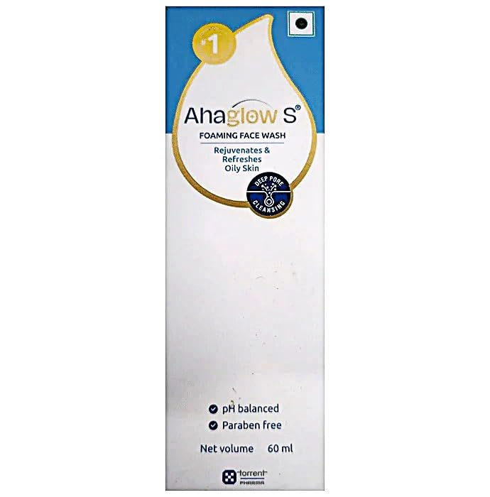 Ahaglow S 60ml Foaming Face Wash - Image 1