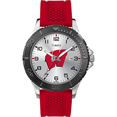 Image of Timex Tribute Men's Collegiate Gamer 42mm Watch - Georgia Bulldogs with Black Silicone Strap