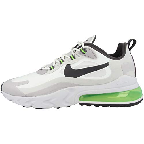 Nike Herren Air Max 270 React Gymnastikschuh, Bianco Summit White Electric Green Vapste Grey Silver Lilac Thunder Grey, 40 EU