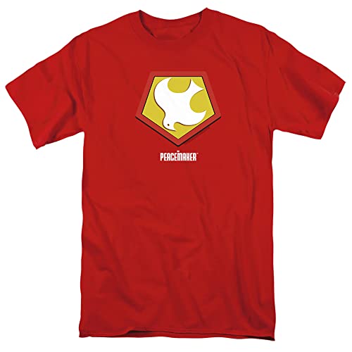 Popfunk Classic Peacemaker Symbol Unisex Adult T Shirt (Large) Red