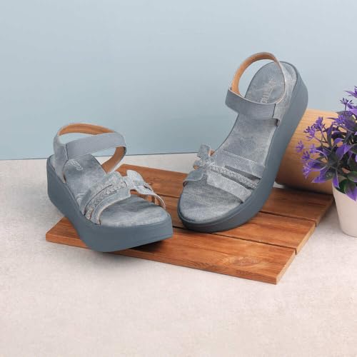 Image of Metro Women Wedge Heel Fashion Sandal
