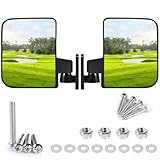OBTANIM Adjustable Golf Cart Side Rear View Mirrors for Club Car EZ GO Yamaha and Others Carts