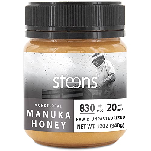 Price comparison product image Steens Raw Monofloral Manuka Honey MGO 829+ (UMF20) 340g