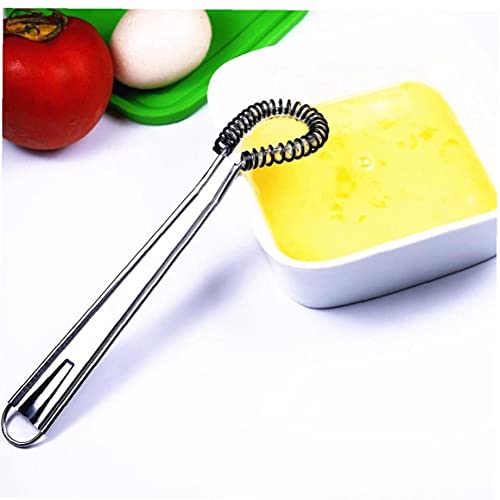 Ruluti Ei Melk Frother Beater Keuken Klop Mixer Mini Ei Gereedschap Koffie Roeren met Siliconen Coil Roestvrij Staal… - Image 6