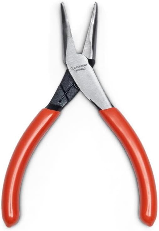 Crescent Mini Dipped Grip Pliers, 4.5" tongue and groove (RT24CVS-05), 5" long nose (5MLNDG), 5" bent nose (5MBNDG), 4" diagonal (4MDIAGDG), 4" end nipper (4MECNDG), 4" linesman (4MLMDG)
