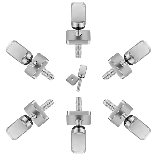 57lilina 6pcs Surfboard Fin Screws, Stainless Steel Sup Surf Fin Screw Set for Long Stand Up Board Paddle Board Longboard Paddleboard Inflatables Kayak Boat Surfing Fins Accessories